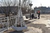 Площадь микрорайона Солнечный пополнилась еще одним праздничным украшением