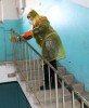Начата дезинфекция подъездов